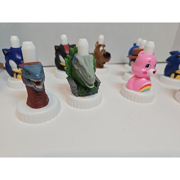 Good To Grow Juice Toppers Paw Patrol Lot Of 10 Care bears Jurassic Dinosaurs - Picture 3 of 8